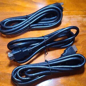 HDMI Cable High Speed 1080 P HDTV 6 ft. LOT 3 Pc